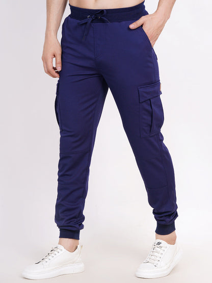 blue cargo trouser for men's