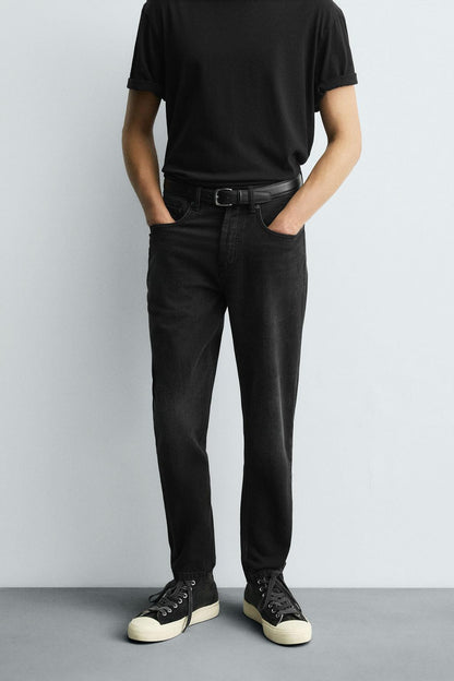 Out looking Black jeans for men's